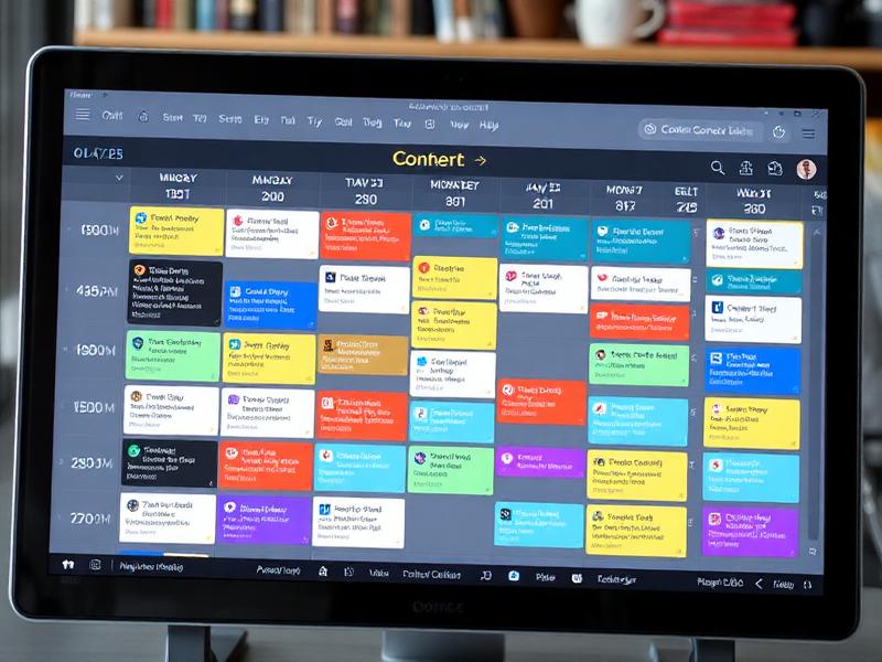 Content calendar planning for social media