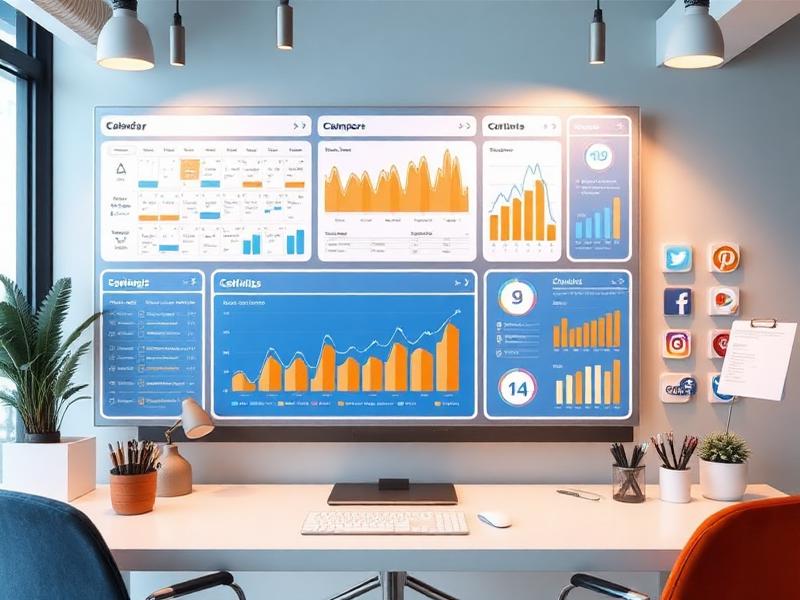 Social media marketing services dashboard