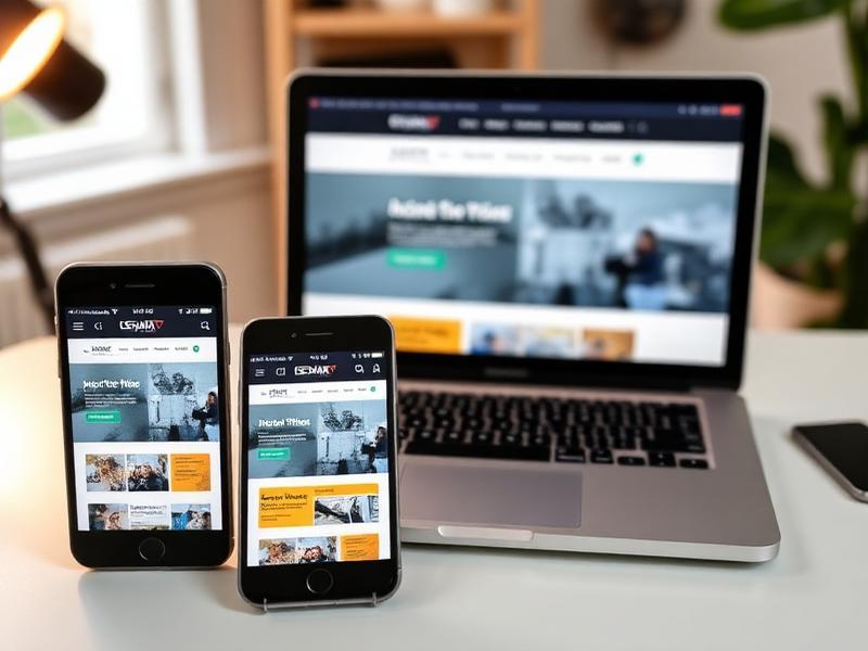 Mobile responsive web design